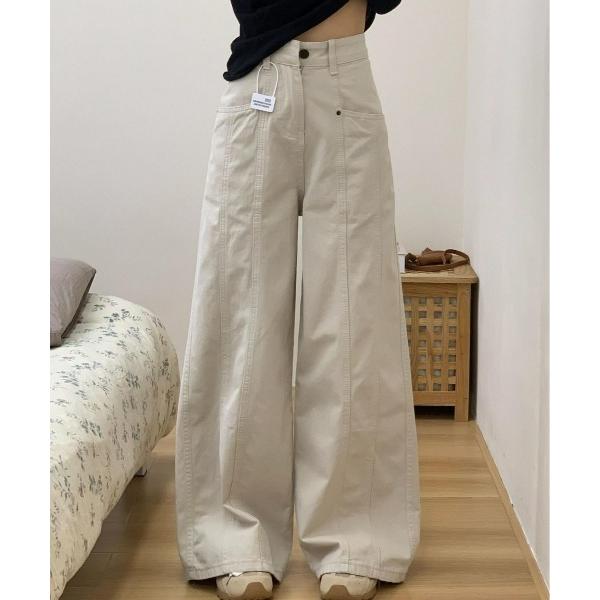 ワイドパンツ ジーンズ デニム デニムパンツ カジュアルデニムパンツ レディース