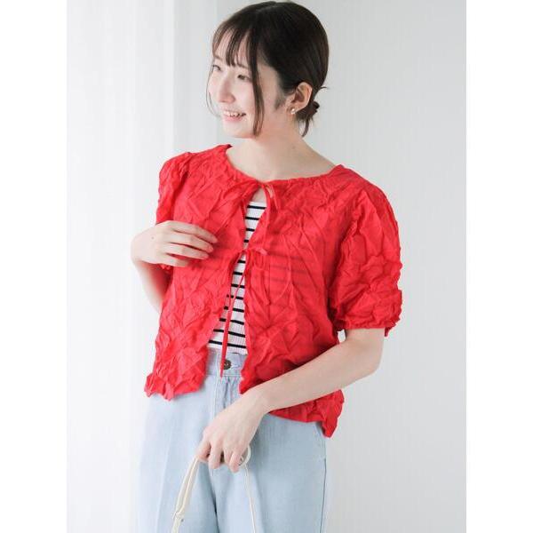 ブラウス シャツ しわ加工前後2WAYブラウス レディース