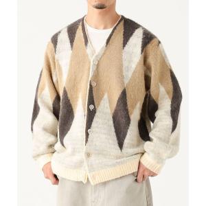 TOWNCRAFT（タウンクラフト） ジップカーディガン VINTAGE JAQUARED