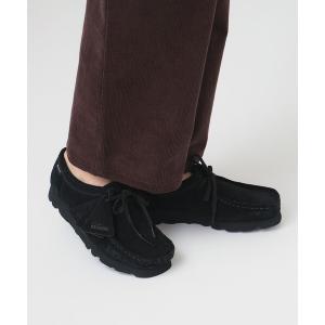 【極美品】 クラークス ワラビー ブーツ 24.5cm相当 スエード ブラック Clarks（クラークス） ウィメンズ ワラビー ブラック スウェード