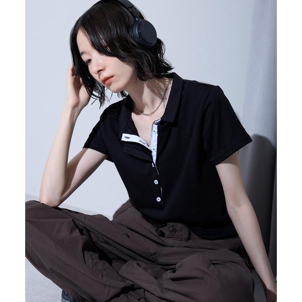 ポロシャツ ポロ レイヤード風ポロシャツ レディース