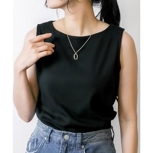 タンクトップ ノースリーブ ボートネックタンクトップ レディース メンズ