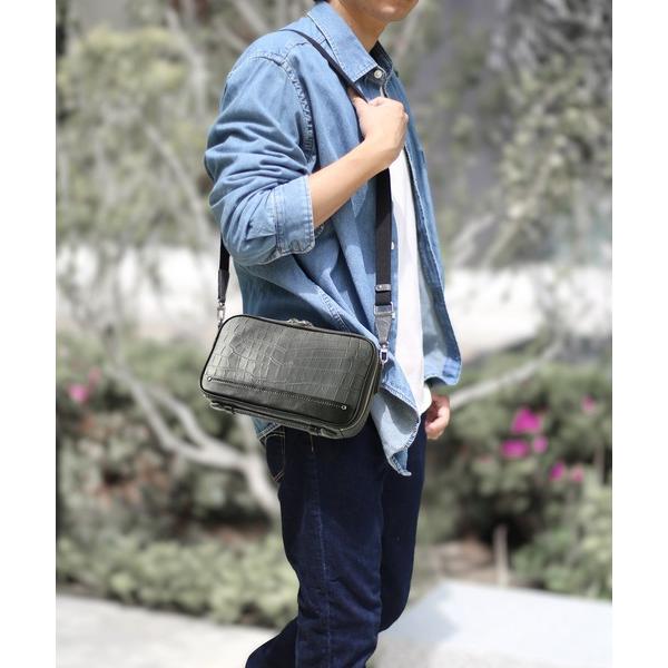 ウエストポーチ クロコダイルレザー2way クラッチバッグ ボディバッグ メンズ メンズ