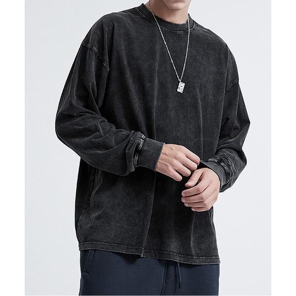 tシャツ OLIVIER ピグメント アシッドウォッシュ オーバーサイズ Tシャツ メンズ レディー...