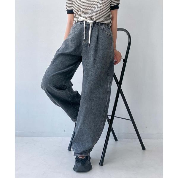 ジーンズ デニム デニムパンツ ●マルチメリット カーブシルエットイージーパンツ レディース