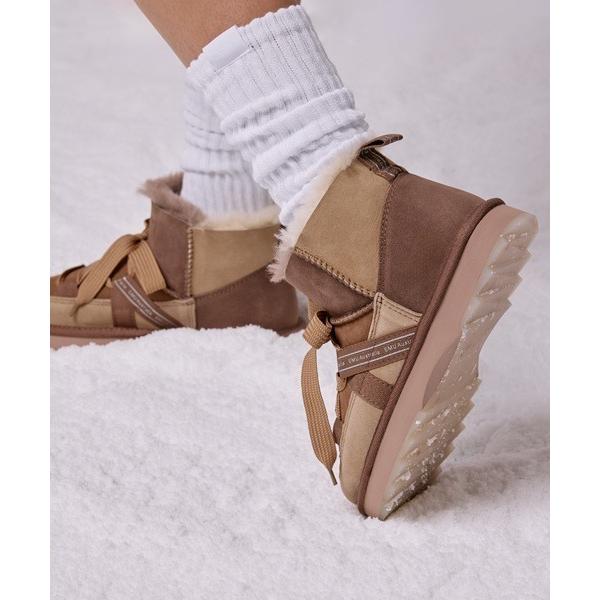 ブーツ Blurred Micro Patchwork レディース