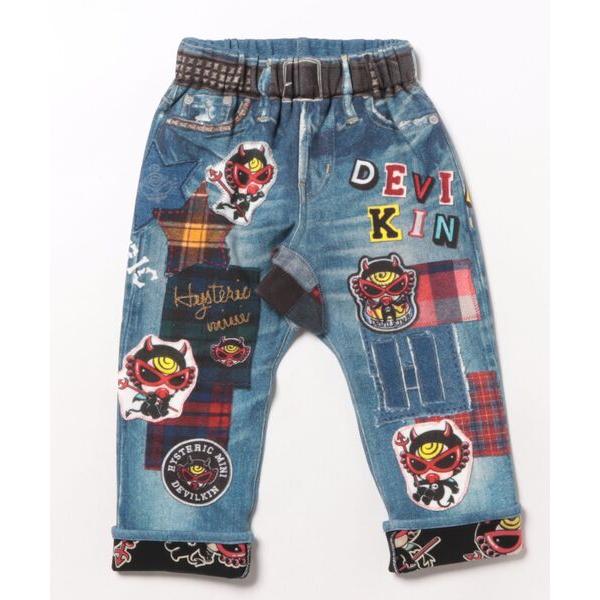 パンツ DEVILKIN ボンバー裏毛 Like a denim Viscotex 10分丈パンツ ...