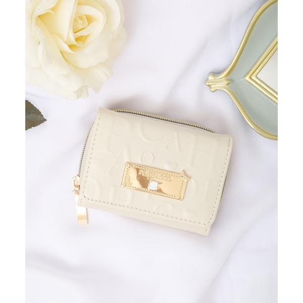 財布 サンリオ合皮英字エンボスミニ財布 レディース