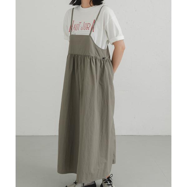 ワンピース 「UR TECH」 ナイロンタッサーキャミワンピース