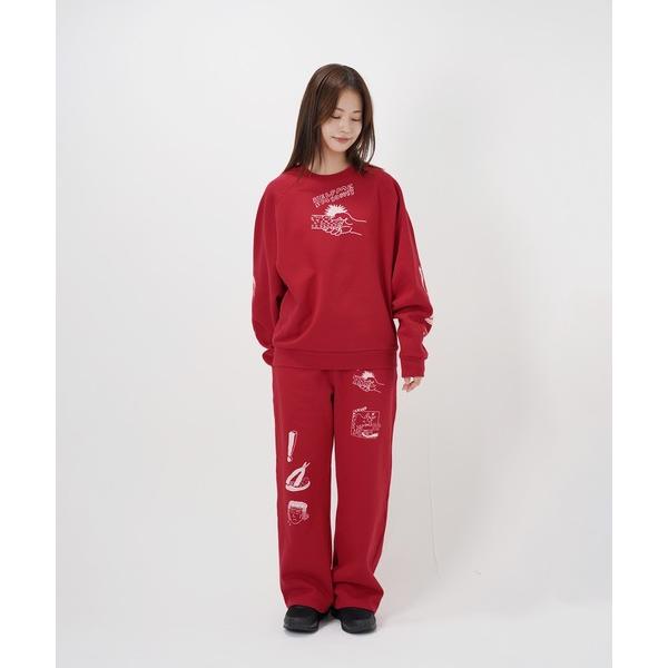 スウェットパンツ ジャージ “CAT”＆“DOG” norahi  裏起毛スウェットパンツ レディー...