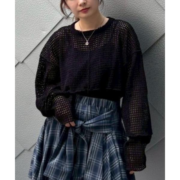 tシャツ CHECKER SHEER トップス レディース メンズ
