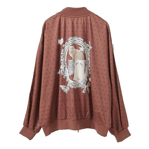 ブルゾン アウター TINY DOT JERSEY ブルゾン レディース