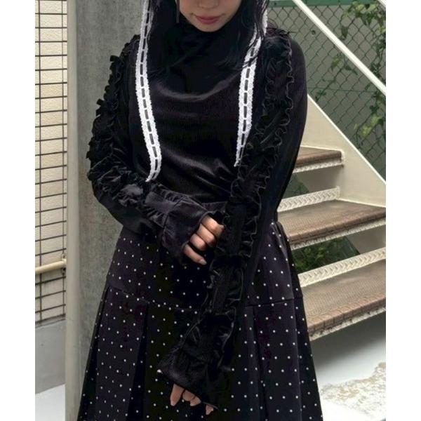 tシャツ DOLLY RIBBON VELOUR トップス レディース