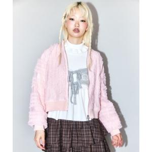 ブルゾン アウター OVERLAPPED FRILL ブルゾン レディース