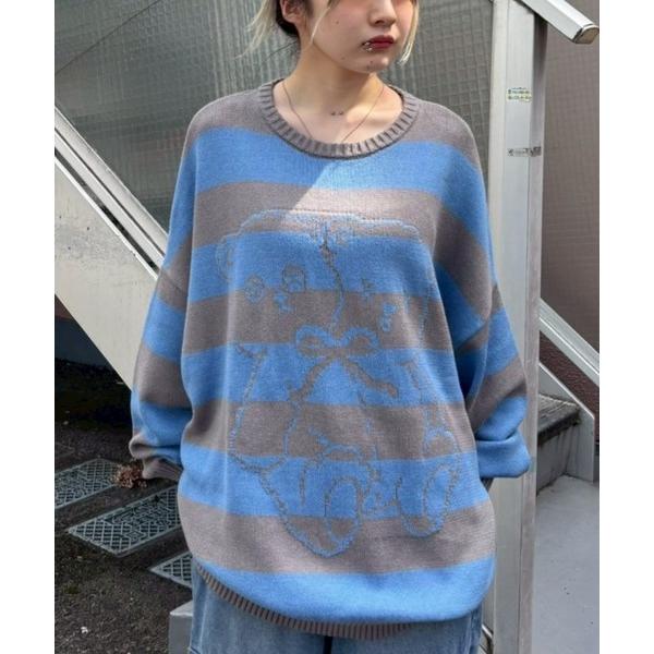 ニット セーター TWIN BEAR BORDER ニット レディース メンズ