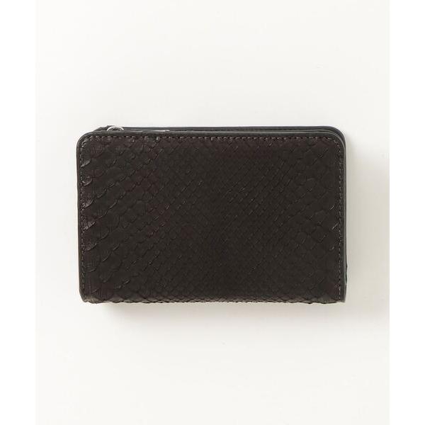 財布 パイソン　ミドルサイズ　二つ折り財布 メンズ レディース