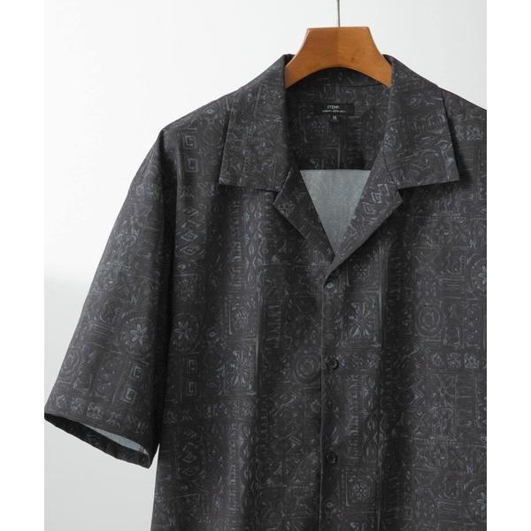 シャツ Batik Print Open Collar shirts メンズ