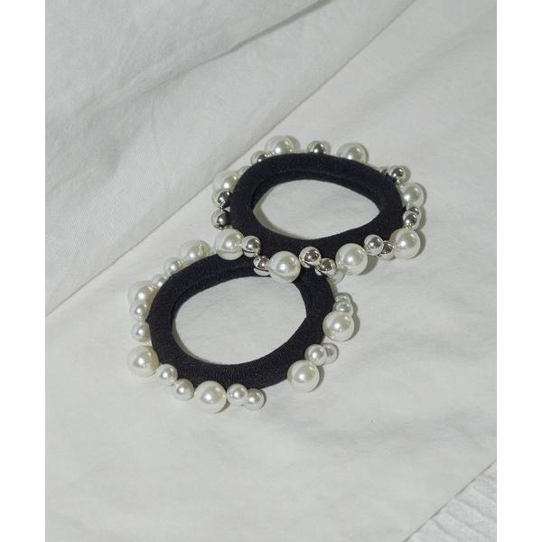 ヘアゴム パール × メタル ボール セット ヘアゴム