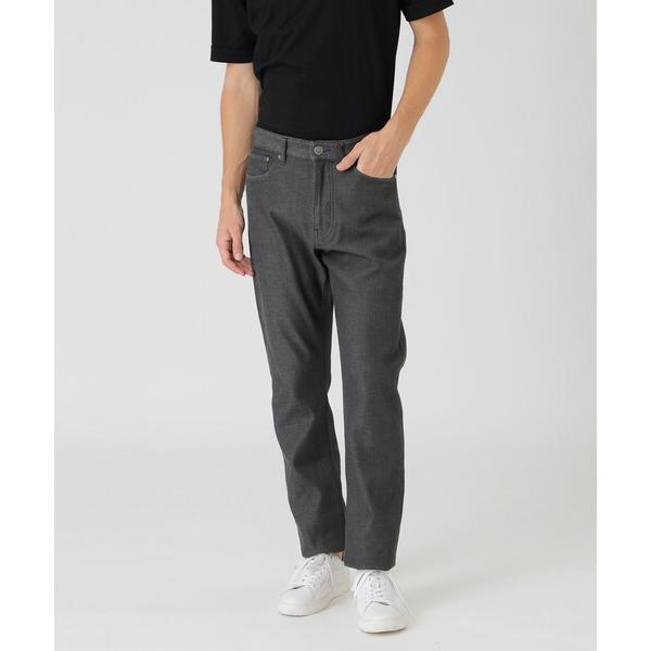 ジーンズ ダブルフェイスクレストブリッジチェックデニムパンツ メンズ