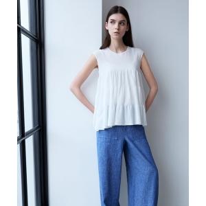 EPOCA（エポカ） tシャツ 半袖 「WEB＆一部店舗限定」フリルレイヤー