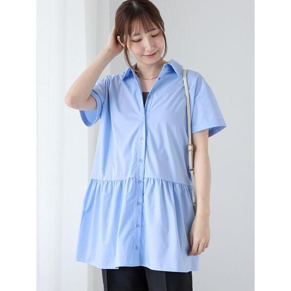 ワンピース ティアード切り替えミニ丈ワンピース