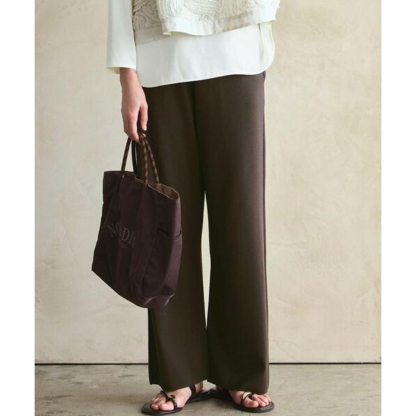 パンツ 「VERY9月号掲載/洗える/吊り干しOK」ヴィスコースストレッチ ワイド パンツ レディー...