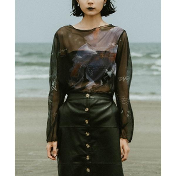 tシャツ sahara× KOTOKA IZUMI Sheer Top レディース