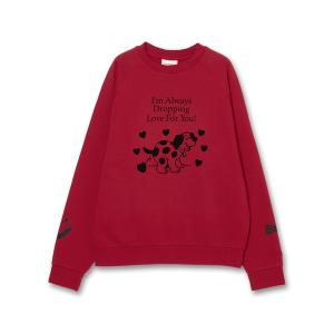 トレーナー スウェット CAT”＆”DOG” Midori Nakajima 裏起毛ラグランクルースウェット レディース メンズ