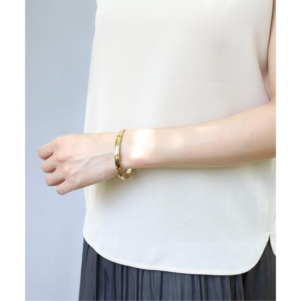 バングル 金属アレルギー対応「ieLS」ステンレス　ダイヤカットラウンドバングル メンズ レディース