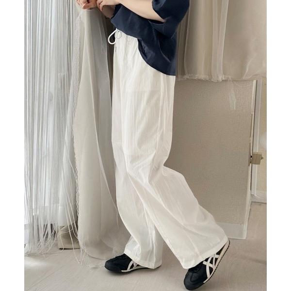 ワイドパンツ スウェットパンツ ジャージ ドローストリングワイドパンツ レディース