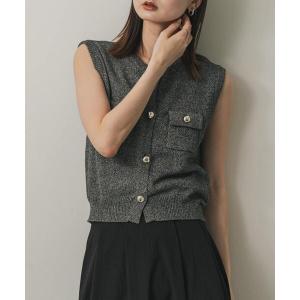 green label relaxingレディースカシミア入り ベスト green label relaxing（グリーンレーベルリラクシング） ニットベスト