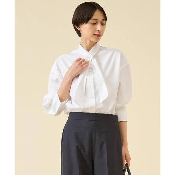 ブラウス シャツ ESSENTIAL ボウタイブラウス レディース