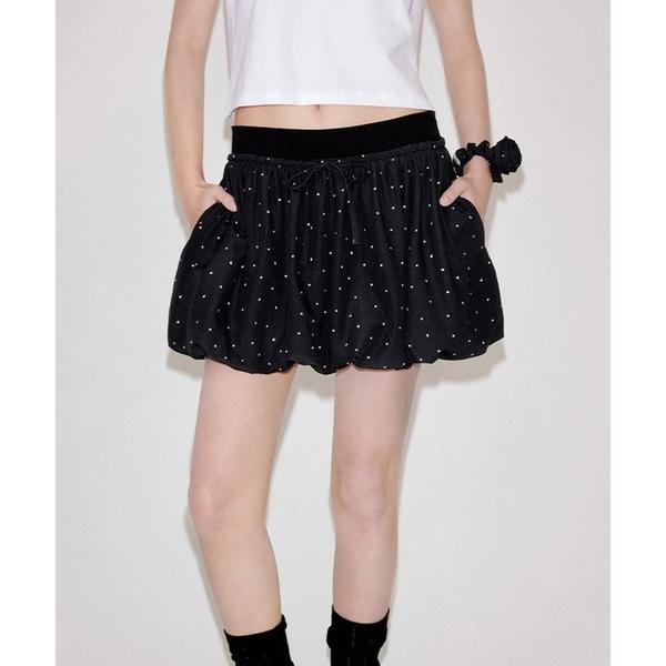スカート ハート柄ドット バルーンミニスカート FQ25B010「Fano Studios」