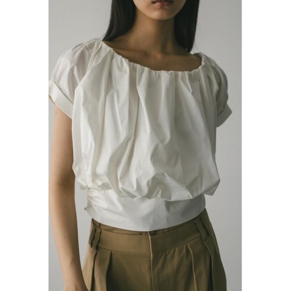 ブラウス シャツ ショルダーギャザートップ レディース