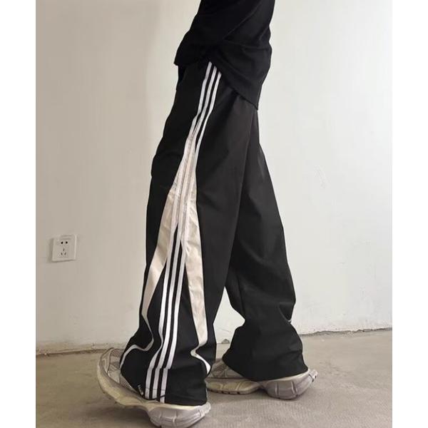 ワイドパンツ パンツ サイドラインデザインパンツ メンズ レディース