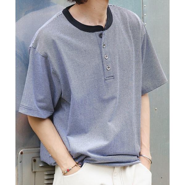 tシャツ ASSORTED HENRY NECK DRAWCORD T-SHIRT / アソートヘン...
