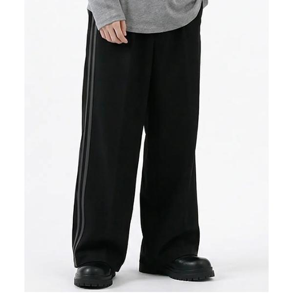 パンツ サイドラインワイドパンツ メンズ