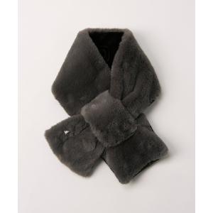 マフラー ストール フェイクファーリバーシブルマフラー「保温」 レディース