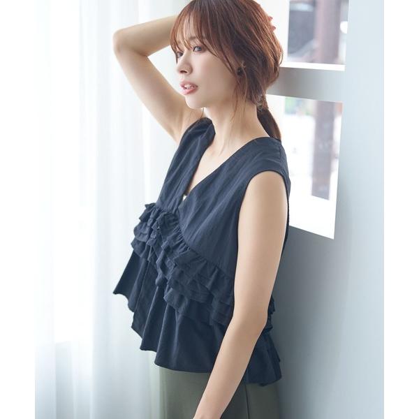 ベスト ジレ フリルジレ 581427 レディース
