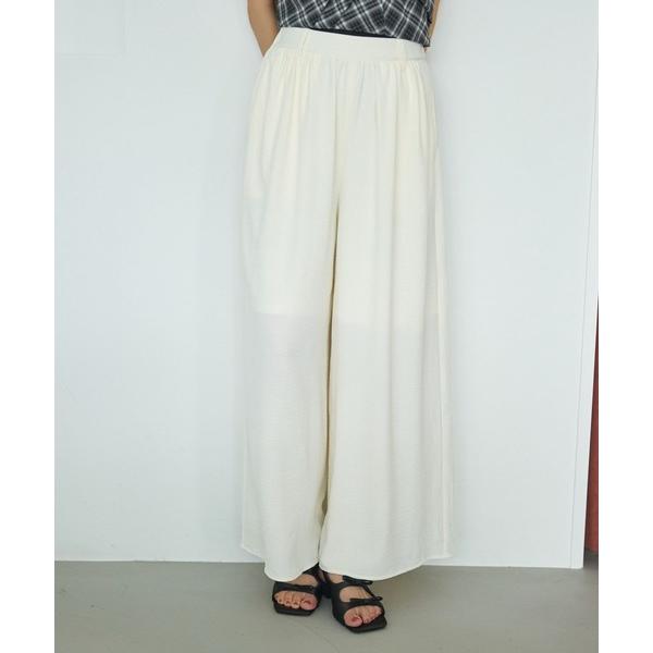 パンツ セミシアーイージーワイドパンツ 586725 レディース