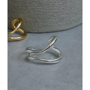指輪 リング カーブダブルバングル レディース