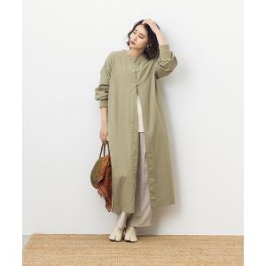 「khakito」 シャツワンピース FREE ライトカーキ レディース