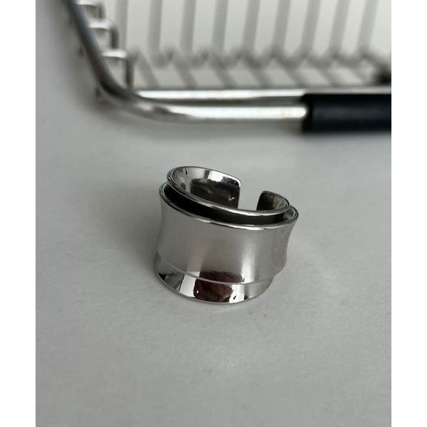 指輪 リング 存在感のあるレイヤーメタルリング レディース