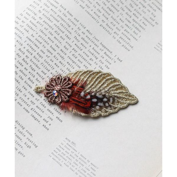 ヘアクリップ 「リーフモチーフ　ヘアクリップ