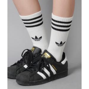 靴下 「adidas/アディダス」ハイソックス/3足組 レディース