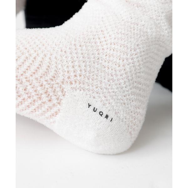 靴下 「YUQRI/ユクリ」Fluffyherringbone/靴下/フェミニン/ロマンティック/ギ...