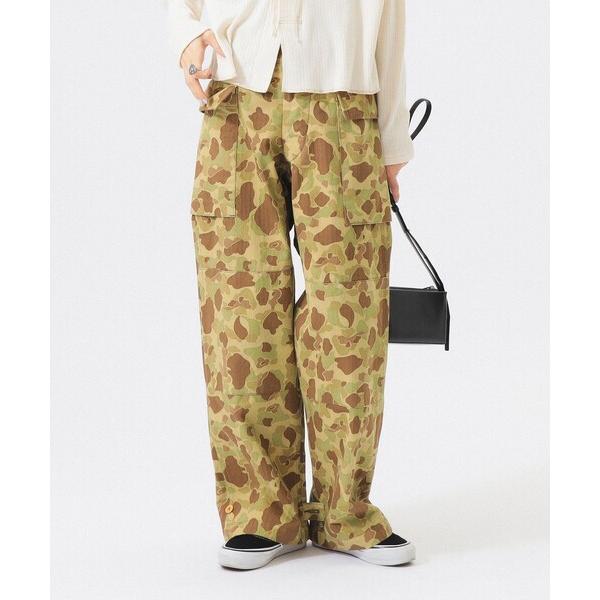 カーゴパンツ 「別注」BUZZ RICKSON'S / ヘリンボーン カモ パンツ レディース