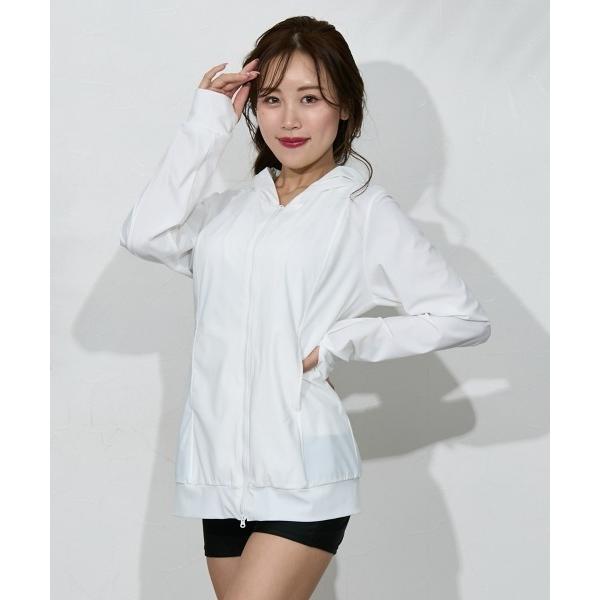 ラッシュガード 「大きい胸専用」ロング丈ダブルジップラッシュガード（ＵＶ、接触冷感・速乾・指穴付） ...