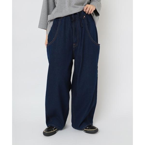 ジーンズ デニム デニムパンツ R4361 前ポケットがダブルなバギーパンツ レディース