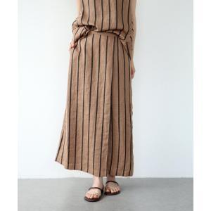 mikomori（ミコモリ） スカート × THIRD MAGAZINE」SILK WOOL TUCK